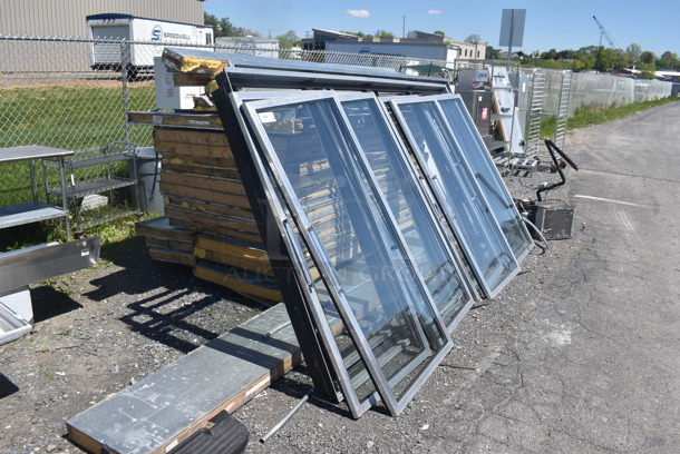 HUGE! 8 Door Walk In Merchandising Cooler w/ 2 Turbo Air ADR136AX 115 Volt 1 Phase Fans and 1 Copeland Compressor 115 Volts 1 Phase and Black Rack System - Image 2 of 12