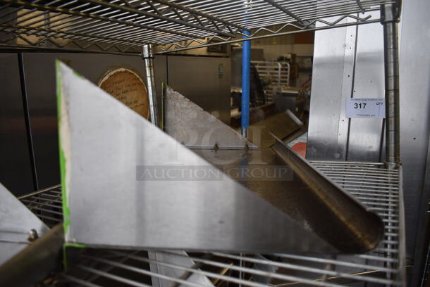 Stainless Steel Shelf w/ Wall Mount Brackets. 24x12x8 - Image 2 of 2