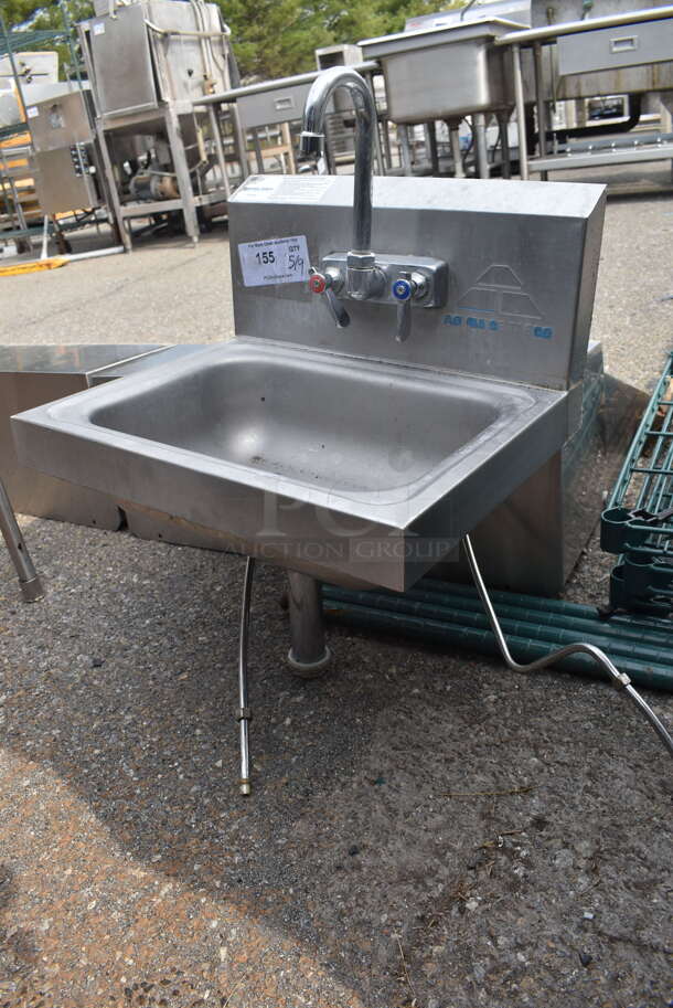Commercial Stainless Steel Hand Sink With Faucet - Image 3 of 3