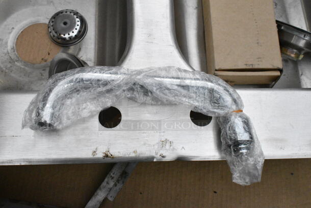 ALL ONE MONEY! Lot of Various Items Including Stainless Steel 3 Bay Sink, Metal Pieces. - Image 6 of 7