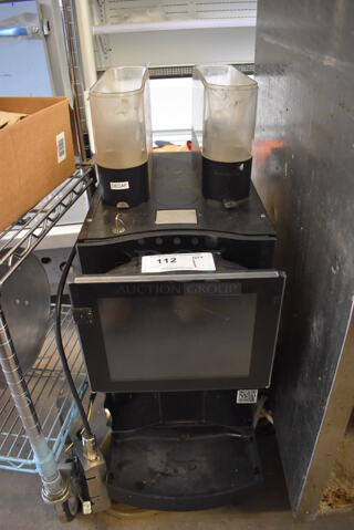 Franke FCS4026 Metal Commercial Countertop Automatic Espresso Machine w/ 2 Hoppers. Missing Lids and Drip Tray. 200-240 Volts, 1 Phase. 12x21x32