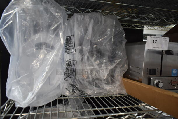 BRAND NEW SCRATCH AND DENT! Lot of 2 Bunn 58000.0623 Black 2 Bowl Hopper Assembly with Flat Lids for ULTRA NX Slushy Machines - Image 4 of 4