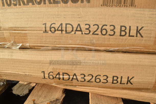 2 BRAND NEW SCRATCH AND DENT! Lancaster Table & Seating 164DA3263BLK Alloy Series 63" x 32" Onyx Black Standard Height Outdoor Table. 2 Times Your Bid! May Be Missing Pieces. - Image 3 of 3