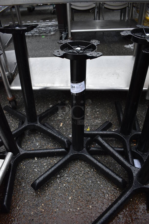 14 Black Metal Table Bases. 31x31x29. 14 Times Your Bid! - Image 2 of 4