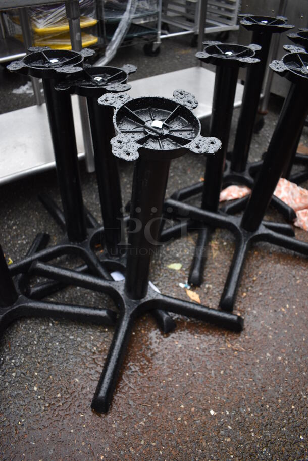 14 Black Metal Table Bases. 31x31x29. 14 Times Your Bid! - Image 3 of 4