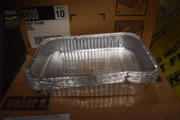 ALL ONE MONEY! Lot of 5 Boxes of BRAND NEW Weber Aluminum Single Loaf Pans. 6x9x1.5
