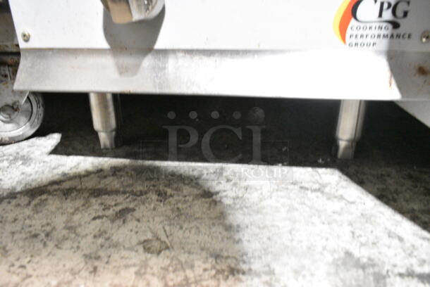 Cooking Performance Group CPG 351CRCPG15NL Stainless Steel Commercial Countertop Natural Gas Powered Charbroiler. Missing Grates. 40,000 BTU.  - Image 3 of 5