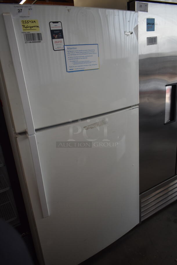 Whirlpool WRT511SZDW00 Metal Cooler Freezer Combo Unit. 115 Volts, 1 Phase. Tested and Powers On But Does Not Get Cold
