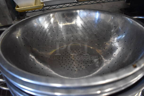 8 Various Metal Colanders. Includes 19.5x16x5. 8 Times Your Bid! - Image 2 of 3