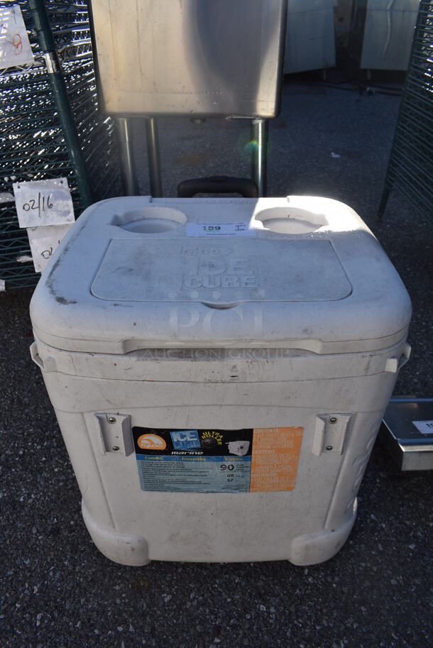 Igloo White Poly Portable Cooler. 19x19x20 - Image 1 of 5