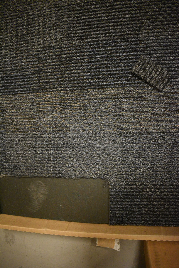 ALL ONE MONEY! Roughly 7 Pieces of Blue/Gray/Black Carpet Squares - Image 3 of 4