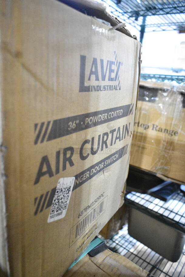 BRAND NEW SCRATCH AND DENT! Lavex Boltic 687FM1509PC 36" Powder Coat Air Curtain with Plunger Door Switch - Image 4 of 4