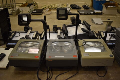 Overhead Projectors. 3 Times Your Bid. (Main Building) 