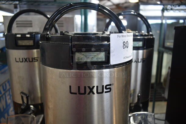 3 Fetco Luxus L4D-10 Stainless Steel Countertop Coffee Server Satellite on Stand. 3 Times Your Bid! - Image 4 of 5