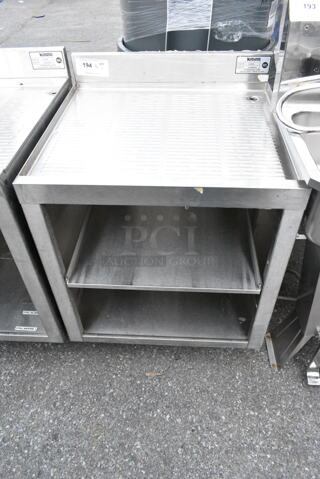 Krowne 18-GSB3 Stainless Steel Commercial Drain Board w/ 2 Under Shelves