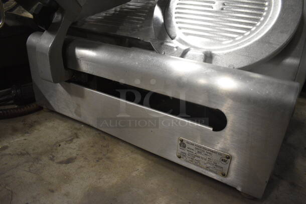 Globe Model 3600 Stainless Steel Commercial Countertop Automatic Meat Slicer w/ Blade Sharpener. 115 Volts, 1 Phase. 25x20x20. Tested and Working! - Image 5 of 5