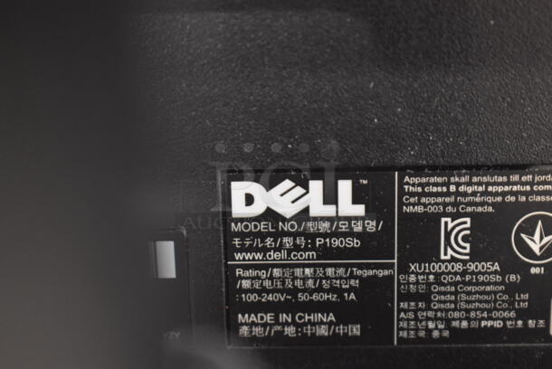 2 Dell P190St 19" Computer Monitors. 100-240 Volts, 1 Phase. 2 Times Your Bid! - Image 10 of 12