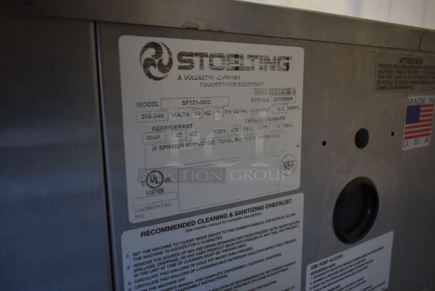 2016 Stoelting SF121-38I2 Stainless Steel Commercial Countertop Air Cooled 2 Flavor w/ Twist Soft Serve Ice Cream Machine w/ Mixing Head Attachment. 208-240 Volts, 1 Phase. - Image 6 of 6