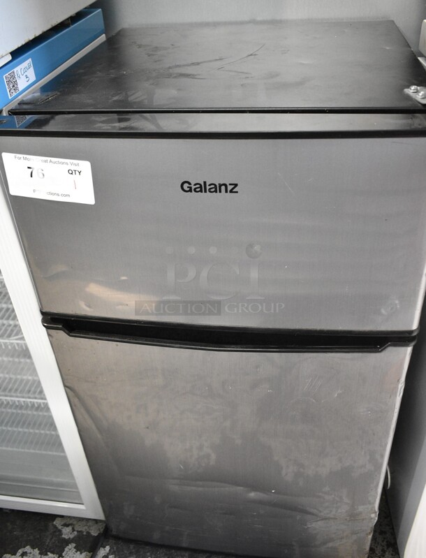 Galanz Metal Mini Cooler and Freezer. 115 Volts, 1 Phase. Tested and Powers On But Does Not Get Cold - Image 1 of 4