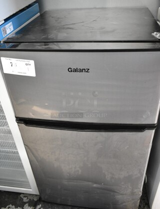 Galanz Metal Mini Cooler and Freezer. 115 Volts, 1 Phase. Tested and Powers On But Does Not Get Cold
