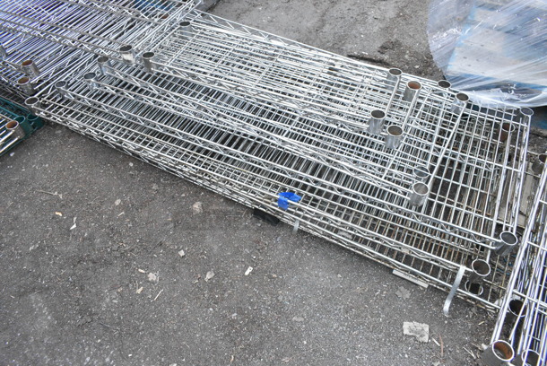 ALL ONE MONEY! Lot of Approximately 26 Wire Shelves. Includes 72x30x2 - Image 3 of 4