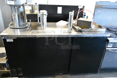 Beverage Air DD68-1-B Metal Commercial Direct Draw Kegerator w/ 2 Beer Towers. 115 Volts, 1 Phase. Tested and Working!