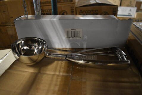 11 BRAND NEW IN BOX! Stainless Steel Scoopers. 9". 11 Times Your Bid!