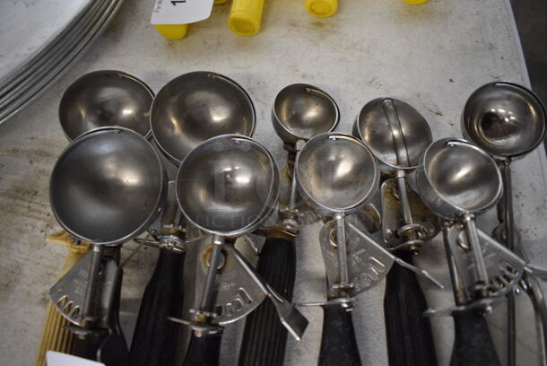 9 Stainless Steel Scoops. Includes 8.5". 9 Times Your Bid! - Image 2 of 3