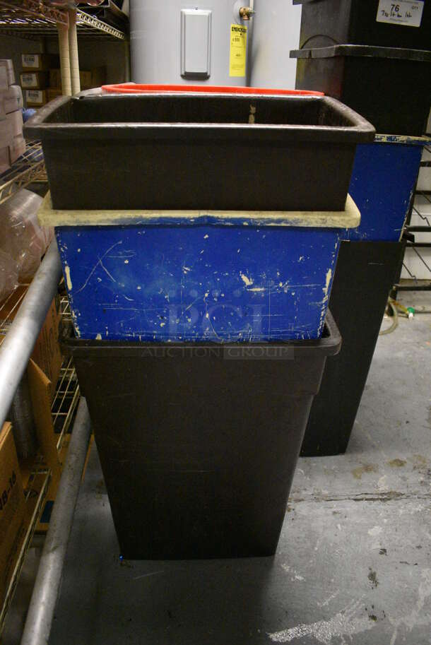 ALL ONE MONEY! Lot of 7 Slim Jim Trash Cans, 1 Trash Can, Bin. Includes 11x20x30. (kitchen) - Image 2 of 4