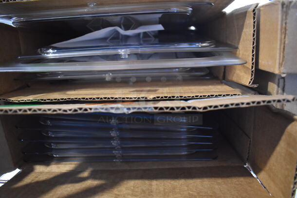 ALL ONE MONEY! Lot of Chrome Finish 5 Tier Shelving Unit on Commercial Casters w/ Contents Including Poly Beverage Tumblers, Coffee Urns, Mesh Baskets, Bus Bins, Utensils and Ceramic Mugs. BUYER MUST DISMANTLE. PCI CANNOT DISMANTLE FOR SHIPPING. PLEASE CONSIDER FREIGHT CHARGES. 48x18x75 - Image 11 of 12