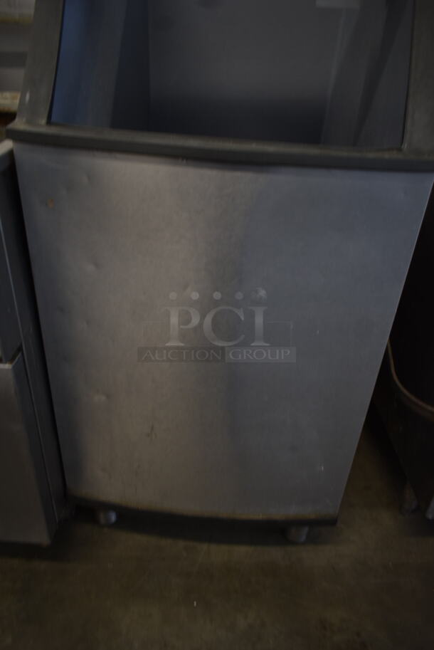 Metal Commercial Ice Bin w/ Poly Flap Lid.  - Image 4 of 5