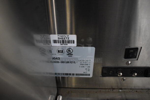 2013 Bunn Model DUAL SH DBC Stainless Steel Commercial Countertop Dual Coffee Machine w/ 2 Stainless Steel Brew Baskets and 2 Bunn Model SH SERVER Satellite Servers. 120/208-240 Volts, 1 Phase. 18x24x36. Tested and Working! - Image 4 of 6