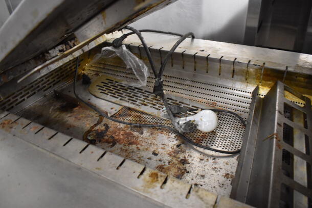 Duke Stainless Steel Commercial Dumping Station w/ Warming Strip. Missing 1 Bracket. 36x34x53. Tested and Powers On But Does Not Get Warm - Image 4 of 7