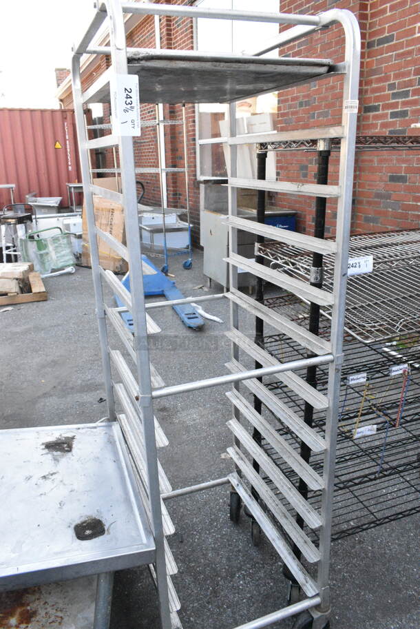 Metal Commercial Pan Transport Rack on Commercial Casters.  - Image 1 of 2