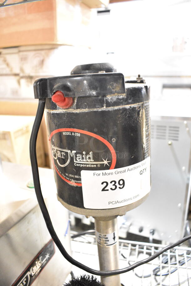 Bar Maid S48B35B04 Stainless Steel Commercial Countertop Glass Washer. 115  Volts, 1 Phase. Tested and Working! - Image 3 of 4