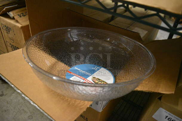 12 BRAND NEW IN BOX! Cambro Clear Poly Bowls. 12.5x12.5x3.5. 12 Times Your Bid! - Image 2 of 4