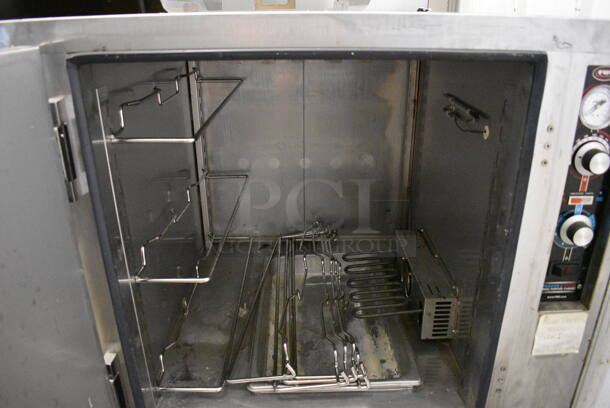 FWE Stainless Steel Commercial Undercounter Proofer Heater Cabinet w/ Thermostatic Controls on Commercial Casters. 38x31x33. Tested and Working! - Image 5 of 6