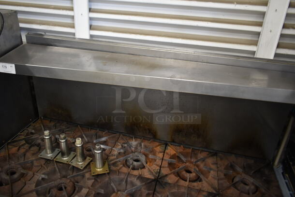 Vulcan 60L Stainless Steel Commercial Natural Gas Powered 10 Burner Range w/ 2 Ovens, Over Shelf and Back Splash. - Image 3 of 7