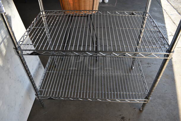 Metro Chrome Finish 3 Tier Shelving Unit. 30x18x34 - Image 3 of 4