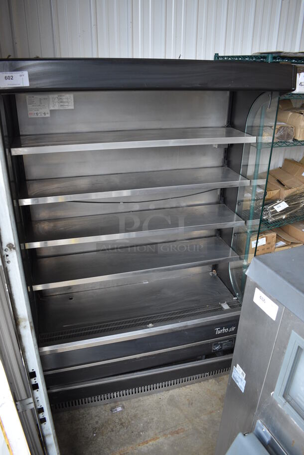 Turbo Air Model TOM-50B Metal Commercial Floor Style Open Grab N Go Merchandiser w/ Metal Shelves. 120 Volts, 1 Phase. 51x27x78. Cannot Test - Unit Needs New Plug Head