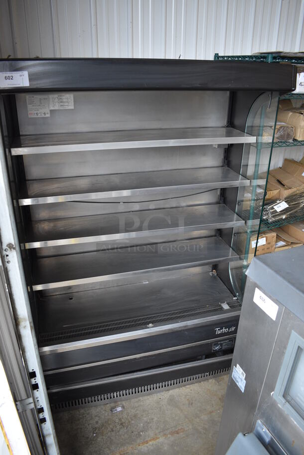 Turbo Air Model TOM-50B Metal Commercial Floor Style Open Grab N Go Merchandiser w/ Metal Shelves. 120 Volts, 1 Phase. 51x27x78. Cannot Test - Unit Needs New Plug Head - Image 1 of 5