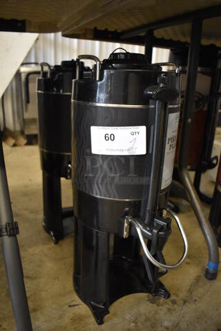 2 Black Poly Coffee Satellite Dispensers. 9.5x13x22.5. 2 Times Your Bid!