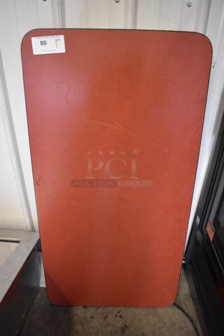 Red Tabletop. 24x46x2