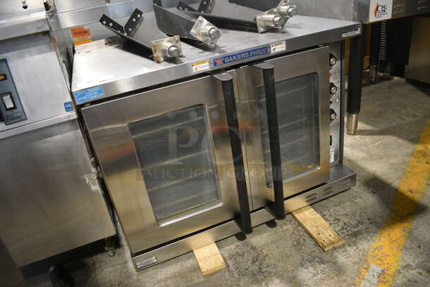 Baker's Pride Model BCO-E1 Stainless Steel Commercial Electric Powered Full Size Convection Oven w/ View Through Doors, Metal Oven Racks and Thermostatic Controls. Comes w/ 4 Legs! 240 Volts, 1 Phase. 38x38x27. 29" Legs. - Image 3 of 7