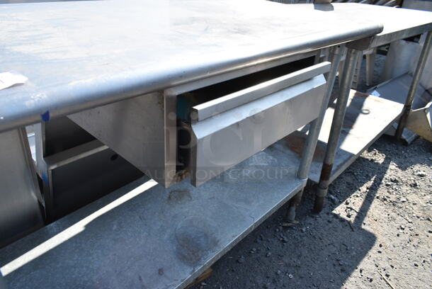 Stainless Steel Table w/ Drawer and Metal Under Shelf.  - Image 4 of 5