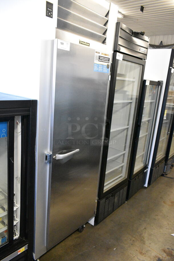 BRAND NEW SCRATCH AND DENT! 2023 Traulsen G10010 Stainless Steel Commercial Single Door Reach In Cooler w/ Poly Coated Racks on Commercial Casters. 115 Volts, 1 Phase. Tested and Working! - Image 2 of 7