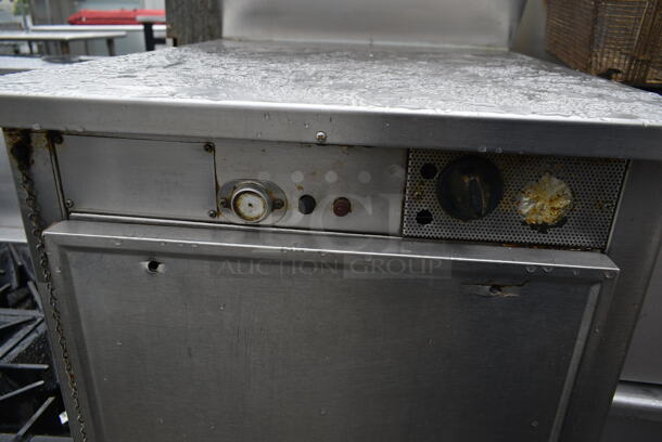 Stainless Steel Commercial Counter w/ 2 Oven Doors and Back Splash. - Image 4 of 6