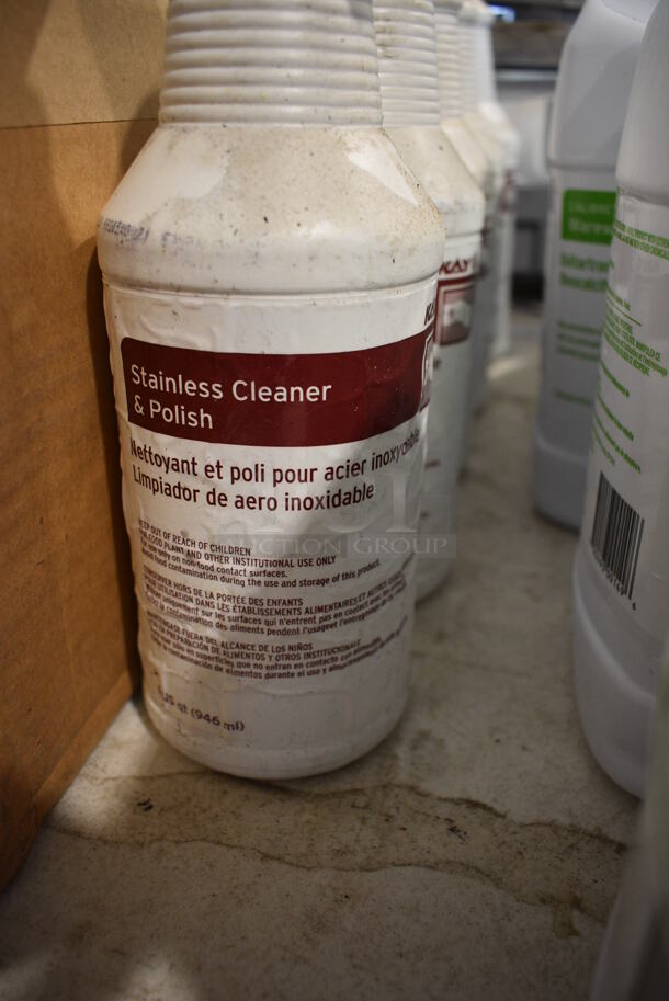 ALL ONE MONEY! Lot of 5 Stainless Steel Cleaner Bottles - Image 2 of 2