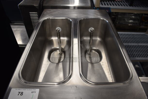 2010 Taylor 794-33 Commercial Stainless Steel Water Cooled 2 Hopper Soft Serve Ice Cream Machine On Commercial Casters. 208-230V, 3 Phase.  - Image 4 of 7