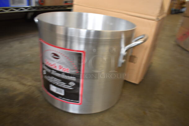 2 BRAND NEW IN BOX! Winco AXS-20 20 Quart Aluminum Stock Pots. 15.5x12.5x11.5. 2 Times Your Bid! - Image 2 of 4